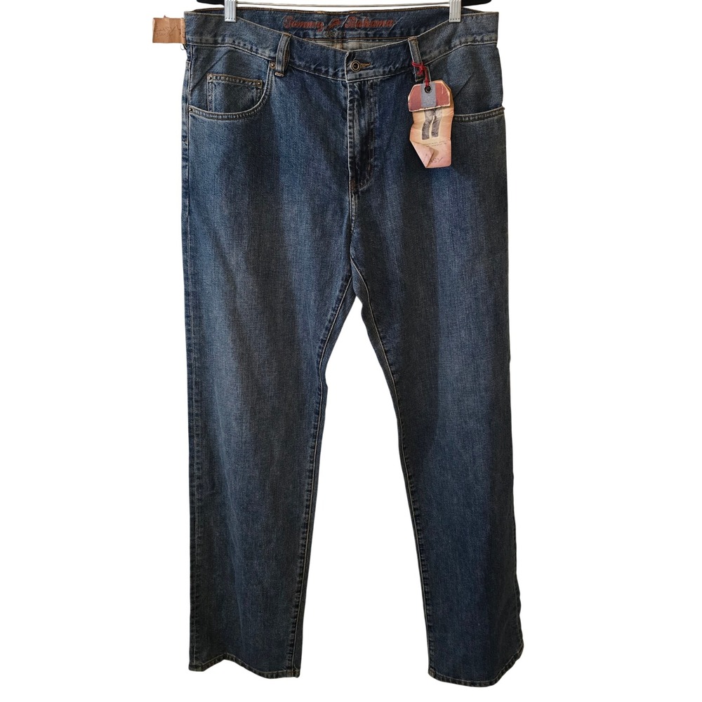 Tommy Bahama Stevens Park Easy Fit Mens Jeans 36x37 Blue Denim TD1532‎ NWT